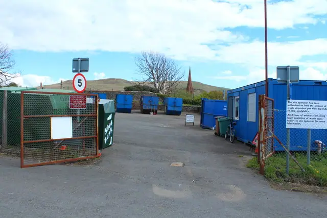 Girvan recycling centre in Girvan