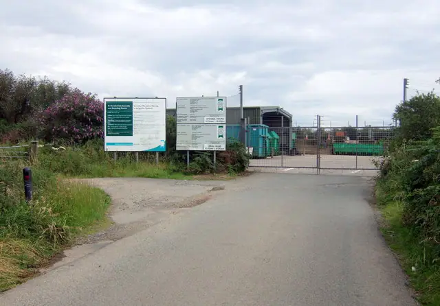St Davids Waste and Recycling Centre in Solva