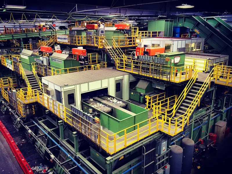 Sims Municipal Recycling Sunset Park Material Recovery Facility in New York